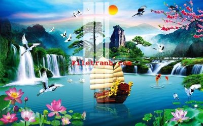 File ảnh File gốc in tranh nền tường tổng hợp K59692 (gốc) in PP, decal