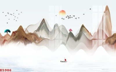 Ảnh gốc file in lụa File gốc in tranh tổng hợp K5986 chi tiết