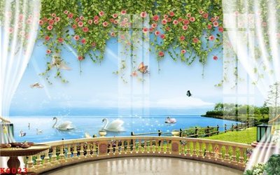 Ảnh gốc File gốc in tranh tổng hợp K6023 (siêu chi tiết) để in ấn