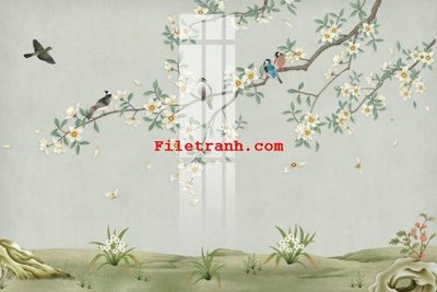 File tranh in mica File gốc in tranh nền tường tổng hợp K60355 (độ phân giải cao)