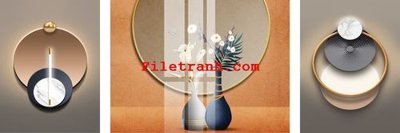 File gốc File gốc in tranh nền tường tổng hợp K61025 (in lụa) họa tiết 3D