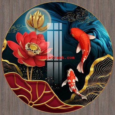 File in trần File gốc in tranh nền tường tổng hợp K61125 (bản gốc 3D) sống động