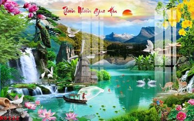 File in trần File gốc in tranh tổng hợp K6122 (bản gốc) 5D