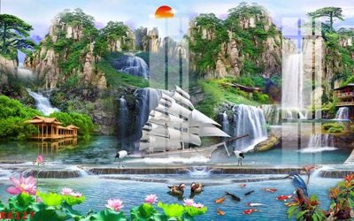 File tranh File gốc in tranh tổng hợp K6127 (ảnh gốc) sắc nét hoàn hảo