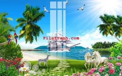 File tranh quảng cáo File gốc in tranh nền tường tổng hợp K61359 (file gốc) chuyên nghiệp