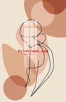 File gốc File gốc in tranh nền tường tổng hợp K61370 (in lụa) tranh mã đáo