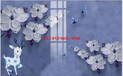 File gốc File gốc in tranh nền tường tổng hợp K61446 (trang trí) phòng ngủ