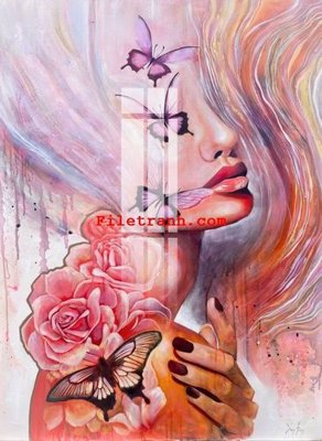 File tranh PSD File gốc in tranh nền tường tổng hợp K61805 chất lượng cao