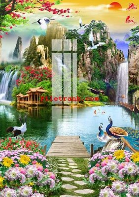 File tranh File gốc in tranh nền tường tổng hợp K61919 (gốc) chủ đề trừu tượng