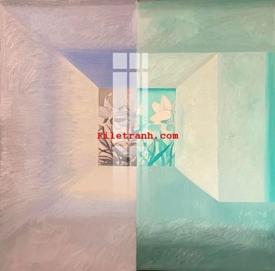 File gốc File gốc in tranh nền tường tổng hợp K61979 (in lụa) tranh mã đáo