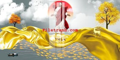 File PSD File gốc in tranh nền tường tổng hợp K61985 (bản gốc) cho nhà in