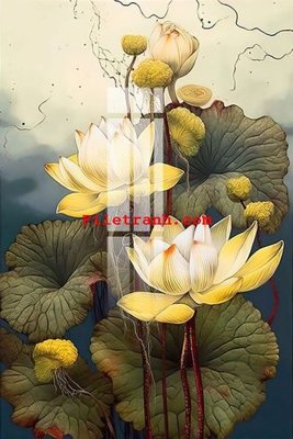 Ảnh gốc File gốc in tranh nền tường tổng hợp K62055 (độ nét cao) in tráng gương