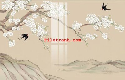 File gốc File gốc in tranh nền tường tổng hợp K62473 (in mica) cắt laser