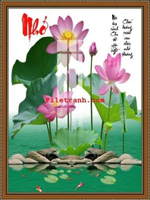 File gốc File gốc in tranh nền tường tổng hợp K62604 (in lụa) trang trí tường