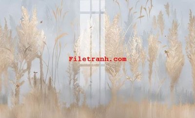 File tranh File gốc in tranh nền tường tổng hợp K62894 (bản gốc) in lụa 3D