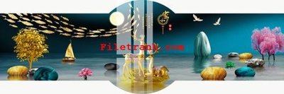 File tranh gốc File gốc in tranh nền tường tổng hợp K63285 (bản đẹp) độc quyền