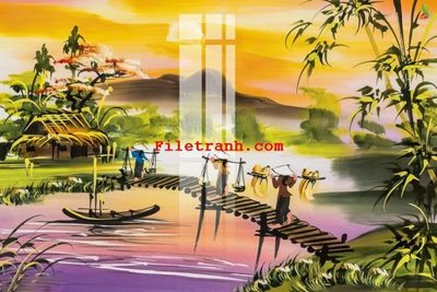 File in trần File gốc in tranh nền tường tổng hợp K64926 (bản gốc) phong cảnh