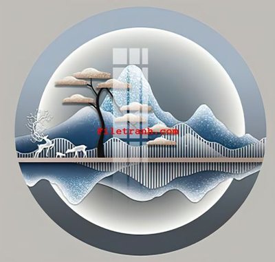 Tải file File gốc in tranh nền tường tổng hợp K65124 (ảnh gốc) in tráng gương