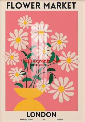 File tranh in tráng gương File gốc in tranh nền tường tổng hợp K65176 (siêu nét)