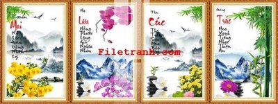 File in trần File gốc in tranh nền tường tổng hợp K65301 (file gốc) hoa văn 3D