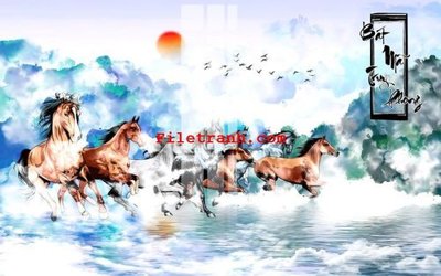 File in trần File gốc in tranh nền tường tổng hợp K65430 (bản gốc) trời sao