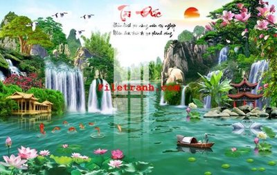 Chi tiết file gốc File gốc in tranh nền tường tổng hợp K65533 (cho in tráng gương)