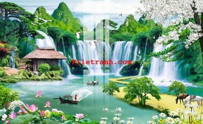 File gốc File gốc in tranh nền tường tổng hợp K65545 (in mica) trang trí