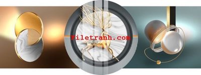 Download file gốc File gốc in tranh nền tường tổng hợp K65616 (in lụa) hoa lá