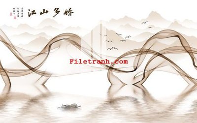 File PSD File gốc in tranh nền tường tổng hợp K66300 (bản gốc) cho nhà in