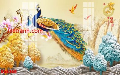 Download file gốc File gốc in tranh nền tường tổng hợp K66360 (in lụa) nghệ thuật