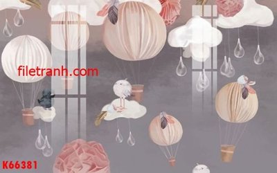 File tranh File gốc in tranh nền tường tổng hợp K66381 (file gốc) chuẩn màu in