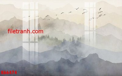 File gốc File gốc in tranh nền tường tổng hợp K66474 (in ấn) màu sắc trung thực