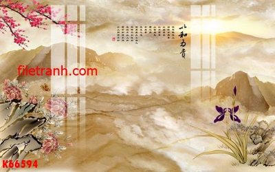 Download file File gốc in tranh nền tường tổng hợp K66594 (chuẩn in) chất lượng cao