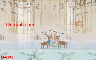 Chi tiết file gốc File gốc in tranh nền tường tổng hợp K66595 (cho in tráng gương)