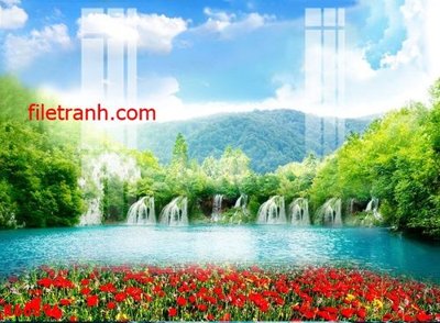 File gốc File gốc in tranh nền tường tổng hợp K66896 (cho in 3D) độc đáo