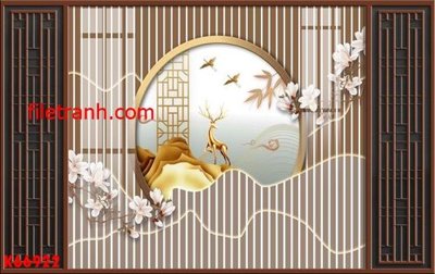 File tranh File gốc in tranh nền tường tổng hợp K66922 (gốc) chủ đề động vật