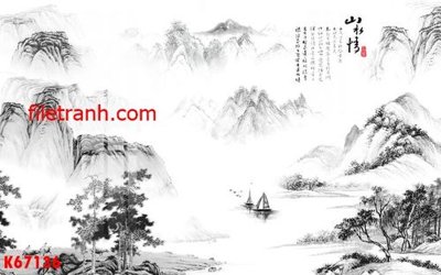 File gốc File gốc in tranh nền tường tổng hợp K67136 (AI/EPS) cho in ấn