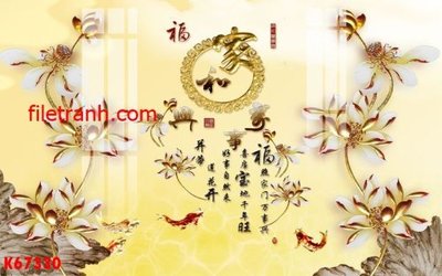 File tranh File gốc in tranh nền tường tổng hợp K67330 (gốc) in trên kính