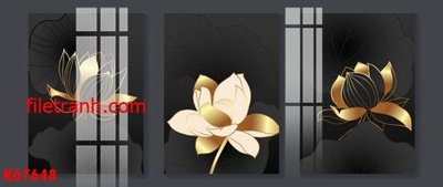 File gốc File gốc in tranh nền tường tổng hợp K67648 (trang trí) cho phòng khách
