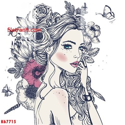 File tranh File gốc in tranh nền tường tổng hợp K67715 (ảnh gốc) cho in ấn kỹ thuật số