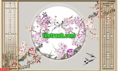 File ảnh File gốc in tranh nền tường tổng hợp K69317 (gốc) in PP, decal