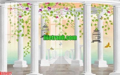 Download file File gốc in tranh nền tường tổng hợp K69407 (gốc) in mica cao cấp