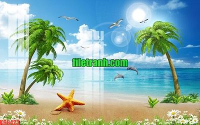 File in ấn File gốc in tranh nền tường tổng hợp K69423 (bản gốc) sắc nét