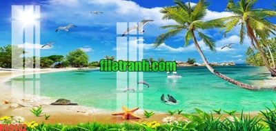 Ảnh gốc file in lụa File gốc in tranh nền tường tổng hợp K69432 chi tiết