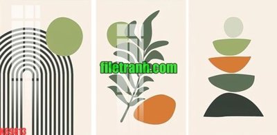 Download file gốc File gốc in tranh nền tường tổng hợp K69813 (in lụa) tranh 3D