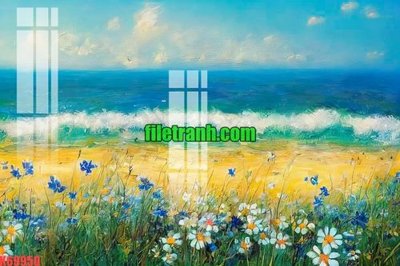 File gốc File gốc in tranh nền tường tổng hợp K69950 (in lụa) tranh phong thủy