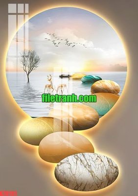Tải file File gốc in tranh nền tường tổng hợp K70191 (gốc) in tranh tráng gương