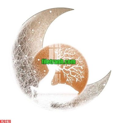 File tranh File gốc in tranh nền tường tổng hợp K70278 (bản gốc) in lụa 5D