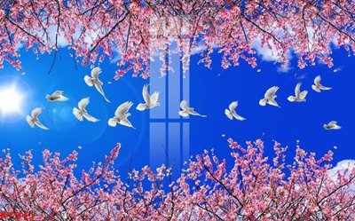 File gốc File gốc in tranh tổng hợp K7041 (in lụa) chi tiết cao