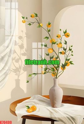 File tranh File gốc in tranh nền tường tổng hợp K70499 (file gốc) chủ đề phong thủy